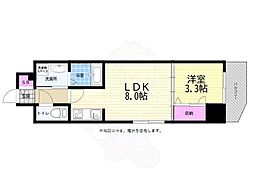 JR山陽新幹線 広島駅 徒歩11分の賃貸マンション 10階1LDKの間取り
