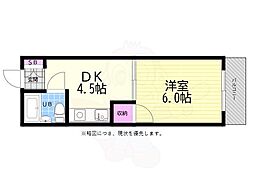 ナビオ瀬戸乃湯 1DKの間取図画像