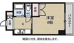 京橋森野ビル 1Kの間取図画像