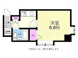 ダイアパレス横川公園 1Kの間取図画像