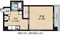 TNEビル 1DKの間取図画像