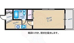 ウィルビル 1Kの間取図画像