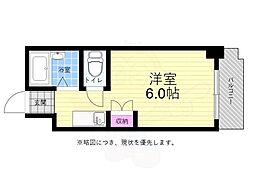 NIKKEI南竹屋1 ワンルームの間取図画像