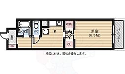 エスポアール・石川 1Kの間取図画像