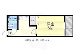 ヴィラ翠町 1Kの間取図画像