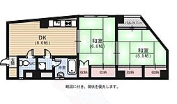 第2迫田ビル 2DKの間取図画像
