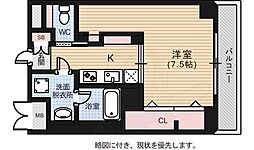 CASAEN2 1Kの間取図画像
