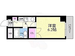センテニアル横川 1Kの間取図画像