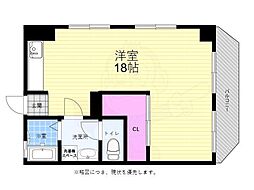 フラーリッシュ舟入南 ワンルームの間取図画像