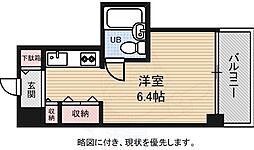 朝日プラザアムネット天満町 ワンルームの間取図画像