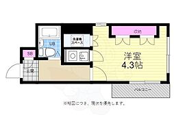 ステータスイン三川町 ワンルームの間取図画像