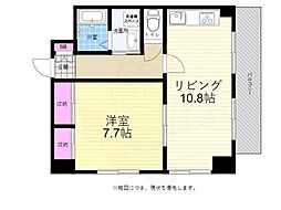 ブリスベン 1LDKの間取図画像