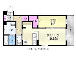 ティアレ 1LDKの間取図画像