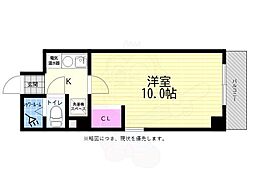 アーバンレジデンス千田 1Kの間取図画像