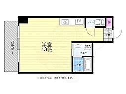 プラチナゲート・ガレン ワンルームの間取図画像