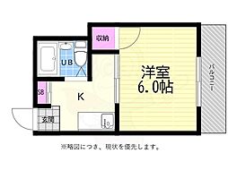 粟屋ビル 1Kの間取図画像