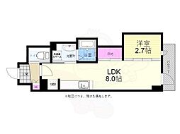 月光舟入川口 1LDKの間取図画像