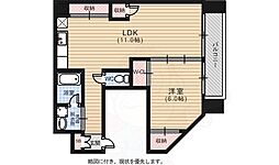 石崎ビル 1LDKの間取図画像