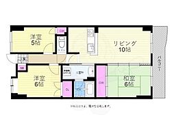 フォーラム牛田早稲田 3LDKの間取図画像