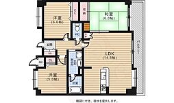 フローレンス三篠プレステージ 3LDKの間取図画像