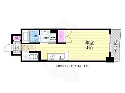 エール・アベニュー ワンルームの間取図画像
