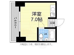 Mビル ワンルームの間取図画像