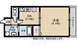 セブンビル 1DKの間取図画像