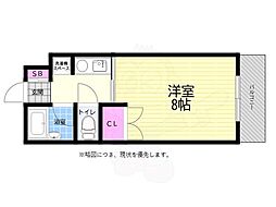 メゾン・菊地 1Kの間取図画像