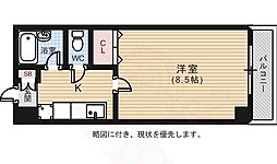 アペックスビル 1Kの間取図画像