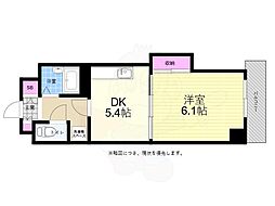 ハウスエーヌ西十日市 1DKの間取図画像