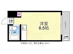 ハイネ大宮 ワンルームの間取図画像