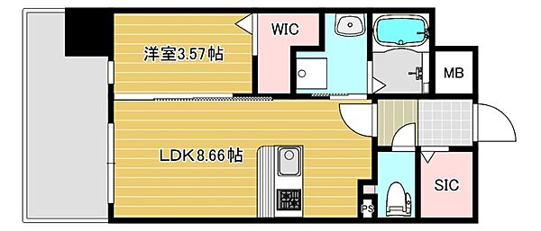 リファレンス六本松ビル 703｜福岡県福岡市中央区谷1丁目(賃貸マンション1LDK・7階・32.76㎡)の写真 その2