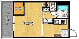 ゆたかビル 1Kの間取図画像