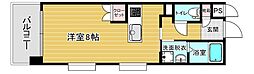 リファレンス天神 ワンルームの間取図画像