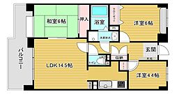 西新中央パーク・マンション 3LDKの間取図画像