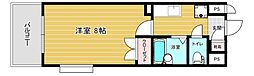 リファレンス薬院 1Kの間取図画像