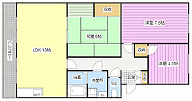 ハイブリッジII 302 ｜ 静岡県浜松市中央区本郷町（賃貸マンション3LDK・3階・71.41㎡） その2