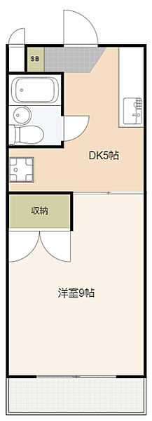 メゾンドIIDA 205｜静岡県浜松市中央区飯田町(賃貸マンション1DK・2階・25.20㎡)の写真 その2