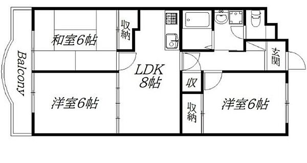 コンフォール 401｜静岡県浜松市中央区和田町(賃貸マンション3LDK・4階・64.76㎡)の写真 その2