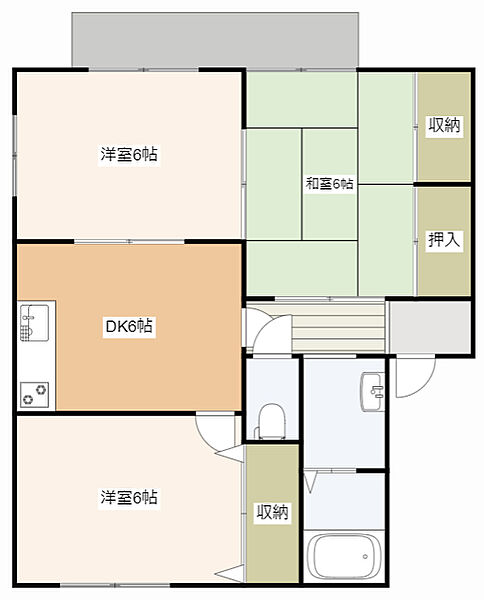 サンパティークII 106｜静岡県浜松市中央区本郷町(賃貸アパート3DK・1階・52.89㎡)の写真 その2