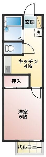 ニューシティ今之浦 101｜静岡県磐田市今之浦５丁目(賃貸アパート1K・1階・24.84㎡)の写真 その2