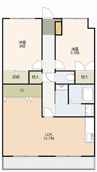 リヴェール小杉 404｜静岡県浜松市中央区上西町(賃貸マンション2LDK・4階・60.48㎡)の写真 その2