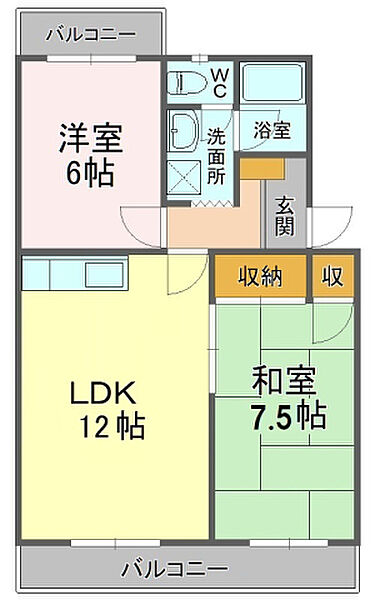 サンセットストリート 406｜静岡県磐田市国府台(賃貸マンション2LDK・4階・53.28㎡)の写真 その2