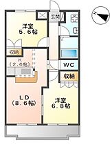 シンシア 202 ｜ 静岡県掛川市大池（賃貸アパート2LDK・2階・54.56㎡） その2