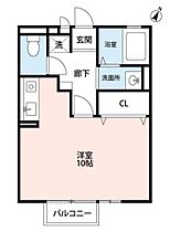 メゾン・ド・リンデンA 205 ｜ 静岡県掛川市長谷２丁目（賃貸アパート1R・2階・29.25㎡） その2