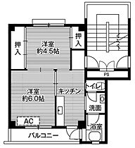 ビレッジハウス大東II2号棟 107 ｜ 静岡県掛川市千浜（賃貸マンション2K・1階・33.61㎡） その2