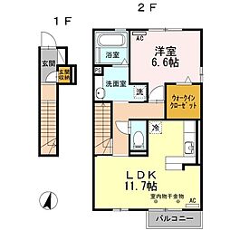 間取図画像 1LDK