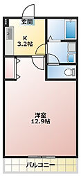 間取図画像 1K