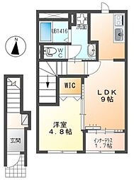 マ・グランX 1LDKの間取図画像