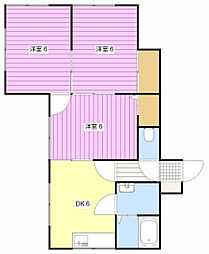 タウンハイツ 3DKの間取図画像